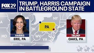 Trump, Harris campaign in Pennsylvania as election day nears