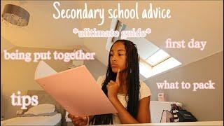 SECONDARY SCHOOL ADVICE!! back to school tips & tricks