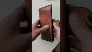 Handmade Leather long wallet#leatherwallet #CustomWallet #LuxuryLeather #HandmadeWallet #DIY