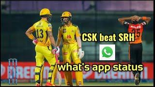 CSK beat SRH what's app status | ASHIK SPARK