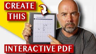 Create a FREE Interactive PDF for Kindle Scribe to Sell Online - Canva Tutorial