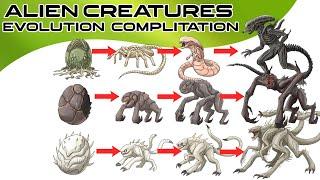 All Alien Creatures & Evolution Complitation | Maxxive Jumpo