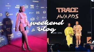 VLOG  TRACE AWARDS!! PRESENTING AN AWARD, BEHIND THE SCENES, RED CARPET INTERVIEWS & MORE | cheymuv