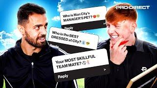 "HE REALLY LOVES HIMSELF!"  BERNARDO SILVA REVEALS ALL ON MANCHESTER CITY TEAMMATES ft ANGRY GINGE