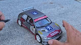 Metal Model Stolfa / Singer Peugeot 306 MAXI Barum Rally 2001 1:18 scale [unboxing] #rally