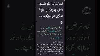 Quran Surat-ul-Anaam Ayat No#1 With Urdu translation by Nouman#qurantranslation#ayat#viral#shorts