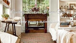 COUNTRY COTTAGE HOME and GREENHOUSE TOUR ~ Cozy Romantic Vintage English Countryside STYLE ~  TOURS