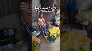 Trying Street Fruits in The Philippines!  #philippines #filipinofood #streetfood #travelvlog