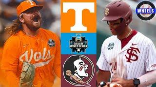 #1 Tennessee v #8 Florida State | College World Series Final Four | 2024 College Baseball Highlights