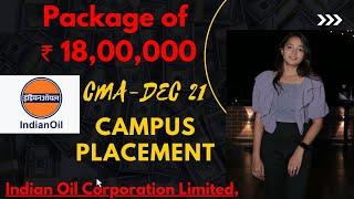 She Got A Package of ₹ 18,00,000 I CMA IN PSU I CMA CAMPUS PLACEMENT