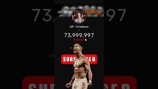 Cristiano Ronaldo 74,000,000 SUBSCRIBERS!  #cristianoronaldo #cristiano #ronaldo #cr7 #shorts