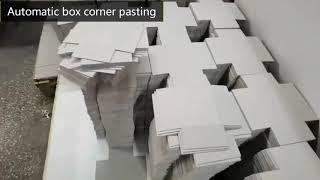 3 cardboard prepare & paper gluing & box wrapping & Box sorting