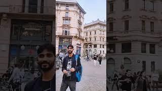 Piazza Cordusio Milan || Giuseppe Parini #ytshorts #shorts #italy #milan #tranding #viral