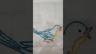 Bird design # cross stitch hand work