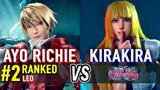 T8  AYO RICHIE (#2 Ranked Leo) vs KIRAKIRA (Lili)  Tekken 8 High Level Gameplay