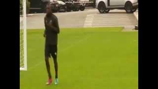 Mario Balotelli training at Melwood today