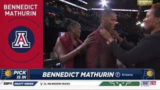 Pacers Select Benedict Mathurin with the 6th Pick | 2022 NBA Draft