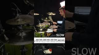 32 note drum fill, wait for slow tempo;) #drums #drumlessons