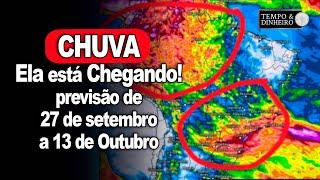 Chuvas avançam em várias regiões na primeira semana de outubro