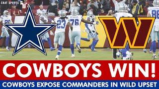 Cowboys EXPOSE Commanders As FRAUDS In WILD 34-26 Win | Cowboys News & Instant Reaction