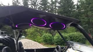 Crazy loud custom polaris rzr xp 900 stereo