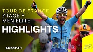 RECORD BREAKING VICTORY!  | Tour de France Stage 5 Race Highlights | Eurosport Cycling