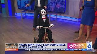 Billy from ‘Saw X’ crashes KTLA 5 Weekend Morning News