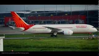 Air India's Boeing 787 Dreamliner landing at Delhi-HD