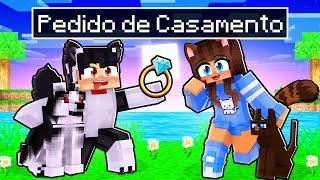 O CACHORRO PEDIU a GATA em CASAMENTO no Minecraft ◂Miika▸