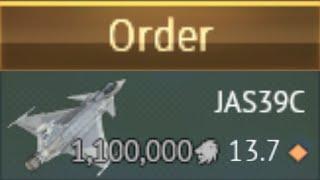 Stock Grind JAS39C is actually fun (8 Hours 67 Battles)