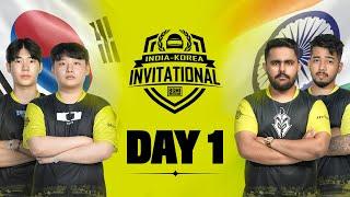 [HINDI] BGMI INDIA - KOREA INVITATIONAL | DAY 1