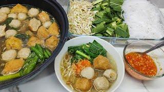 MENU HARIAN (Part 15) RESEP BAKSO LENGKAP , KUAH BAKSO, SAMBAL BAKSO