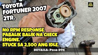 LOW POWER NA TOYOTA FORTUNER STUCK 2,500 RPM. NO RPM RESPONSE.