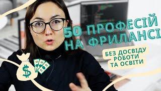 50 простих фріланс професій без освіти та досвіду у 2025