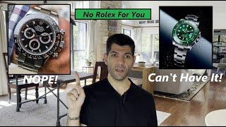 Why You CAN'T Buy A ROLEX At The AD - None For You