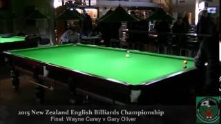 Final: 2015 New Zealand English Billiards Championship (Part 1) Session 1