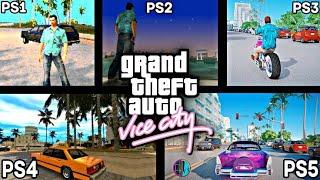 GTA VICE CITY PS1 VS PS2 VS PS3 VS PS4 VS PS5