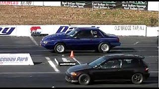 AMERICAN MUSCLE CARS vs IMPORT TUNER CARS DRAG RACING