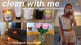 clean with me + apartment speed cleaning