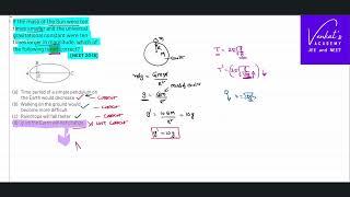 NEET 2018 Gravitation Question Finding how g changes with change of mass of the Sun