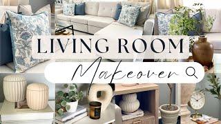 Living Room MAKEOVER | Home Decor Haul | MAKEOVER on a Budget | Decorate with Me | LINSY HOME Couch