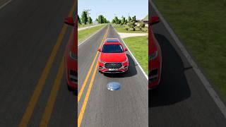 Colourful Cars vs Hydraulic Crush - BeamNG Drive #shorts #beamng