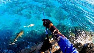 Sarap Ng Hatak Biglang Lumabas Ang... | Rock Fishing | Palawan Philippines