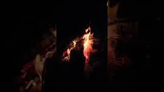 Camp fire at jebel Sam's- Muscat