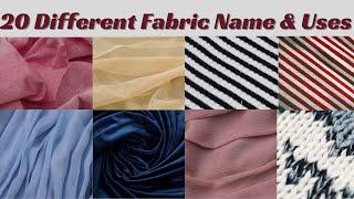 20 Different Types of Fabric Names with Pictures & Uses | Types of Fabric