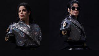 New Michael Jackson Dangerous Tour life size bust revealed Dam Toys preorder info