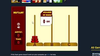 Java Puzzles Games & Algorithm Exercises - Tower of Hanoi Puzzle