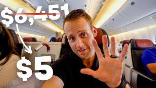 Fly BUSINESS CLASS for $5.60 | How to Redeem Points for Travel (Pt 2)