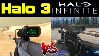 Halo Infinite vs Halo 3 | Sniper Rifle - Aiming & Bullet Magnetism