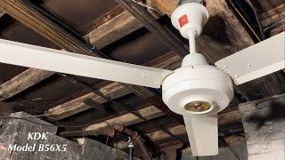 KDK Industrial Ceiling Fan 56” Model B56X5 (iMovie Edition)